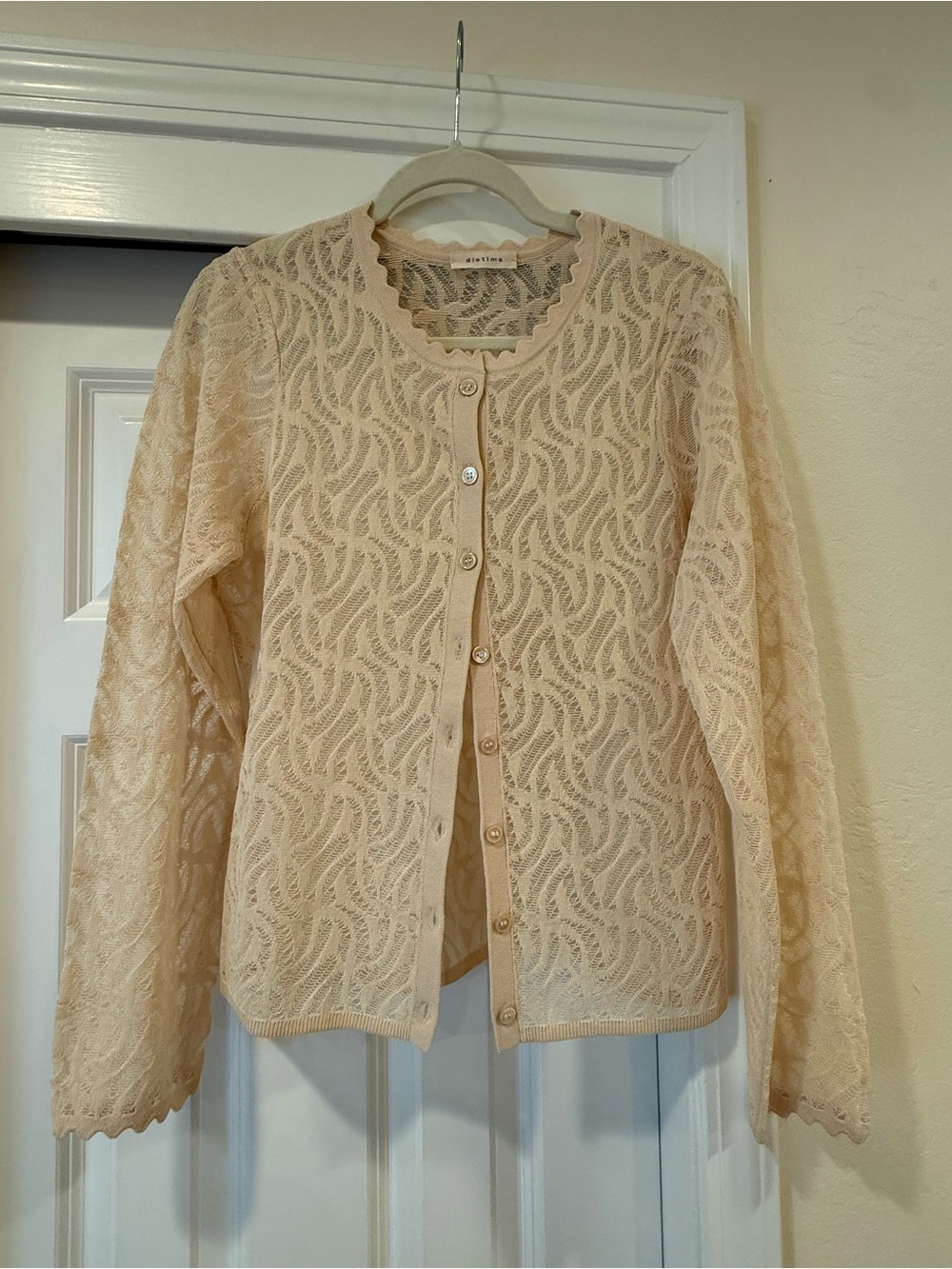 Diotima Sheer Ivory Blouse